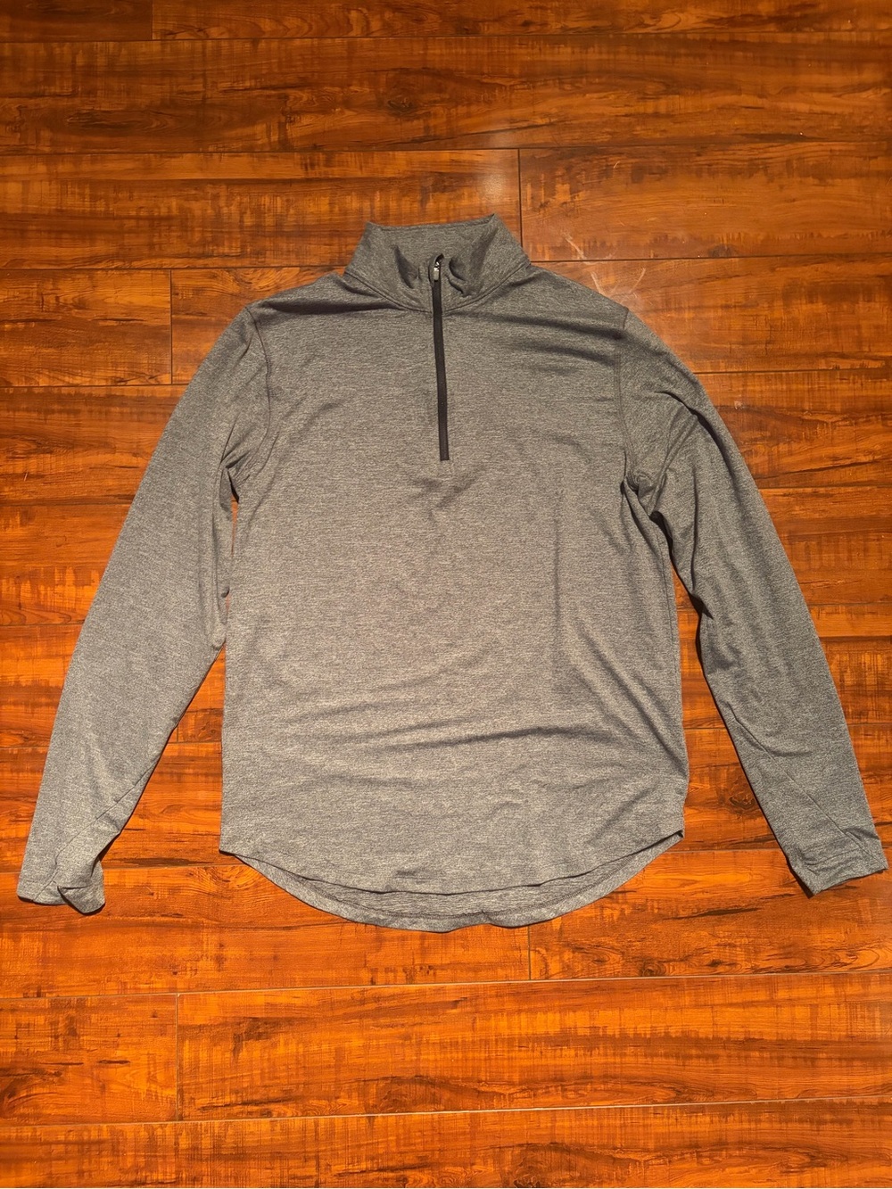 all in motion Men's Heather Gray Quarter-Zip Pullover | Size Small
